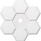 Ekena Millwork Daisy Architectural Grade PVC Contemporary Ceiling Medallion, 28"OD x 3"ID x 9 3/4"C x 1"P CMP28DY-03000 - alternate 1